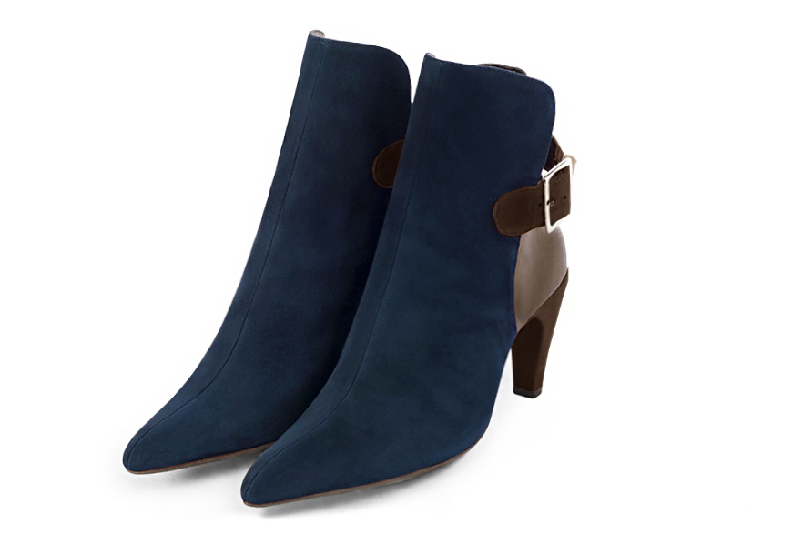 Navy blue dress booties for women - Florence KOOIJMAN